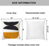VANNCIO Square Bohemian Decorative Pillow Cover, Abstract Cotton Hand Woven Throw Pillowcase for Boho Bedroom Living Room, Modern Decor Home Cushion Sham 18x18, 1PC(Black Mustard)