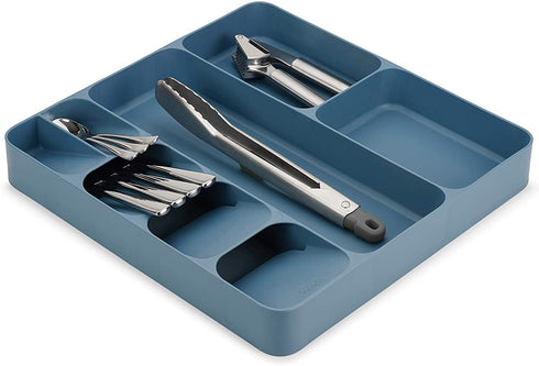 Joseph Joseph DrawerStore Kitchen Drawer Organizer Tray for Cutlery Utensils and Gadgets, One-size, Blue