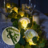 Artificial Eucalyptus Garland, Seasky Greenery Garland Vines with Lights Garland Eucalyptus Leaves with 8 Roses for Garden Home Office Party Decor Indoor, Wedding Arch Decor Outdoor