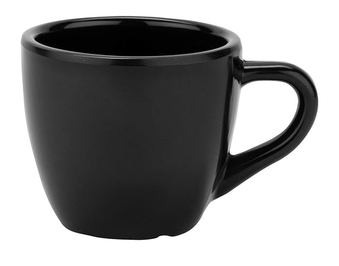 GET C-1004-BK-EC Melamine Espresso Cup, 3 Ounce, Black (Set of 4)