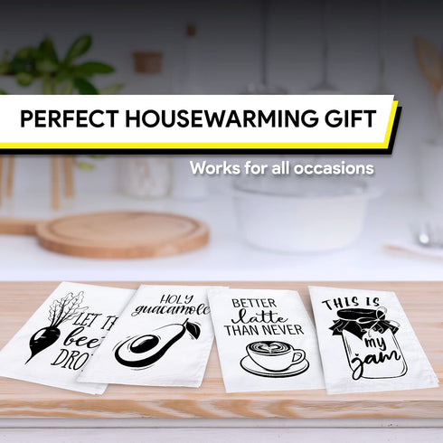Funny Kitchen Towels - Housewarming Gifts New Home, Funny Housewarming Gifts, Kitchen Towel Sets, Housewarming Gifts (Funny Towel Set 2)