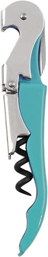 True Truetap Teal Double Hinged Waiter's Corkscrew