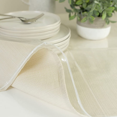 Benson Mills Heavy Duty Clear Plastic Tablecloth Protector (60" x 144" Rectangular)
