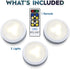 Brilliant Evolution LED Puck Light | Wireless LED Under Cabinet Lighting | Under Counter Lights for Kitchen | Battery Operated Lights | Under Cabinet Light | Battery Powered Lights (3-Pack)
