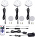 Dimmable LED Under Cabinet Puck Lights AIBOO 3 Lamps Kit with RF Remote Control for Home Kitchen Counter Lighting (Daylight White 6000K)