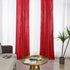 2—8FT-2PCS Red Sequin Backdrop Curtains Panels, Photography Backdrop Glitter Curtains Fabric Background for Christmas Wedding Party Decor