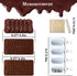 Big and Mini Breakable Heart Molds Chocolate Molds Silicone, Diamond Heart Cake Molds for Baking with Hammers, Popsicle Ice Cream Mold, Letter Number Spoon, Lip Fondant Molds (Red, 62pcs)