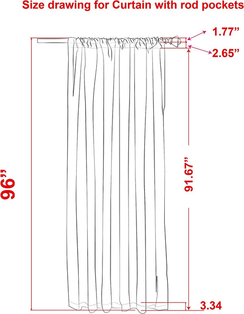 Amazon Basics Room Darkening Blackout Window Curtains with Tie Backs Set - 52 x 96-Inch, Taupe, 2 Panels