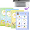 Magic Copy Practice Book Copybook Letters Set 4 Pack with Pens Refills English Cursive Calligraphy Reusable for Kids Kindergarten Preschool 1st 3rd Grade Toddlers Age 3 4 5 6 7 8 English