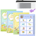 Magic Copy Practice Book Copybook Letters Set 4 Pack with Pens Refills English Cursive Calligraphy Reusable for Kids Kindergarten Preschool 1st 3rd Grade Toddlers Age 3 4 5 6 7 8 English