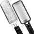 Pedicure Foot File - 2Pcs Stainless Steel Colossal Foot Rasp, Dead Skin Remover for Feet, Professional Pedicure Tools Washable and Reusable