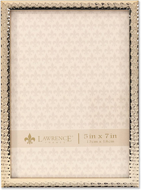 Lawrence Frames 713157 Metal with Hammer Effect, 5x7, Gold