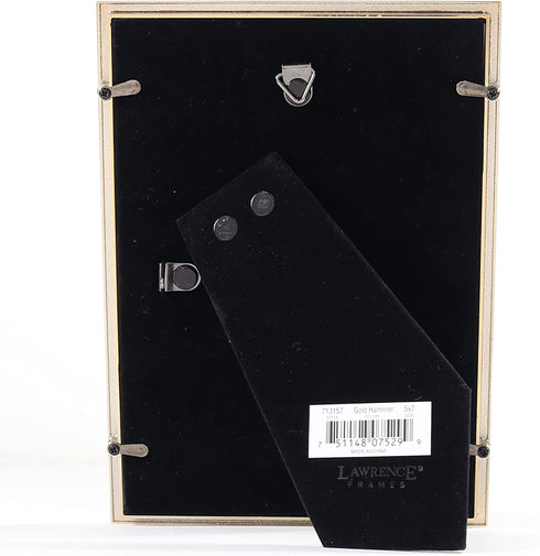 Lawrence Frames 713157 Metal with Hammer Effect, 5x7, Gold