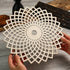 Simurg 11.5" Torus Flower Crystal Grid Torus Flower Wall Art Wooden Crystal Grid Board Sacred Geometry Wall Hanging Decor Wall Sculpture