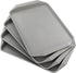 Anbers Grey Plastic Serving Tray/Cafeteria Fast Food Tray,12" by 16", Pack of 4