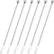 6 Pcs Cocktail Paddle Drink Stirrers, Stainless Steel Coffee Stirrers Reusable Beverage Swizzle Stick for Bar Party Home Office