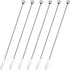 6 Pcs Cocktail Paddle Drink Stirrers, Stainless Steel Coffee Stirrers Reusable Beverage Swizzle Stick for Bar Party Home Office