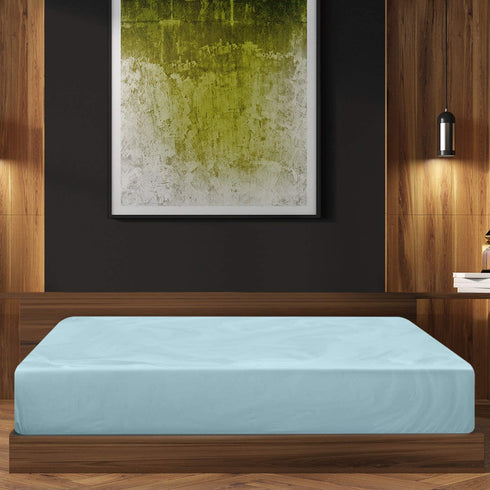 Utopia Bedding Queen Fitted Sheet - Bottom Sheet - Deep Pocket - Soft Microfiber -Shrinkage and Fade Resistant-Easy Care -1 Fitted Sheet Only (Spa Blue)
