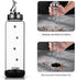 Glass Olive Oil Dispenser Bottle with Stainless Steel Spouts Shatterproof Glass Olive Oil Bottle 350ml Cooking Oil and Vinegar Cruet Bottle Oil Container Carafe for Kitchen