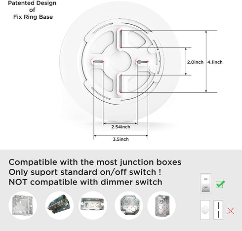 Ocioc LED Flush Mount Ceiling Light, 8.9inch 18W 5000K, Slim Round Surface Mount Lighting Fixture for Bedroom, Utility Room, Hallway, Stairwells, Closets White ETL Lsted
