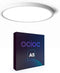 Ocioc LED Flush Mount Ceiling Light, 8.9inch 18W 5000K, Slim Round Surface Mount Lighting Fixture for Bedroom, Utility Room, Hallway, Stairwells, Closets White ETL Lsted