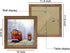 10x10 Brown Picture Frames Square Rustic Wood 2 Pack Display Photo Frame 10 x 10 with Stand for Wall Mounting and Tabletop Home Decoration