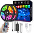 LED Strip Lights,32.8ft RGB 300LEDs Waterproof Light Strip Kits with infrared 44 Key, Suitable for Room,TV, Ceiling, Cupboard Bar Home Decoration