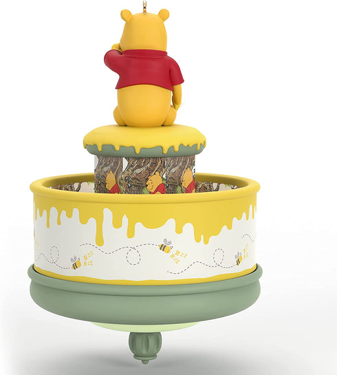 Hallmark Keepsake Christmas Ornament 2021, Disney Winnie The Pooh and The Honey Tree 55th Anniversary, Motion