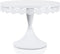 TRSPCWR White Cake Stand 10in , Metal Dessert Display Stands Cupcake Holder, Decor for Wedding, Birthday, Party, Round