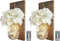 2 Pack Mason Jar Wall Decor With 8 Functions Remote, Hanging Mason Jars Light with 6-Hour Timer 30 Led Fairy Lights, Rustic Home Decor Wall Sconce With White Silk Hydrangea, Wall Art for Living Room