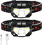 Headlamp Flashlight, LHKNL 1100 Lumen Ultra-Light Bright LED Rechargeable Headlight with White Red Light, 2-PACK Waterproof Motion Sensor Head Lamp, 8 Modes for Outdoor Camping Running Cycling Fishing