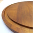 roro Acacia Round Wood Trivet / Charger with Groove (13 Inch x 1, Acacia Brown)