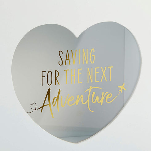 Adventure Fund Bank - Decorative Piggy Bank Shadow Box Wedding Décor