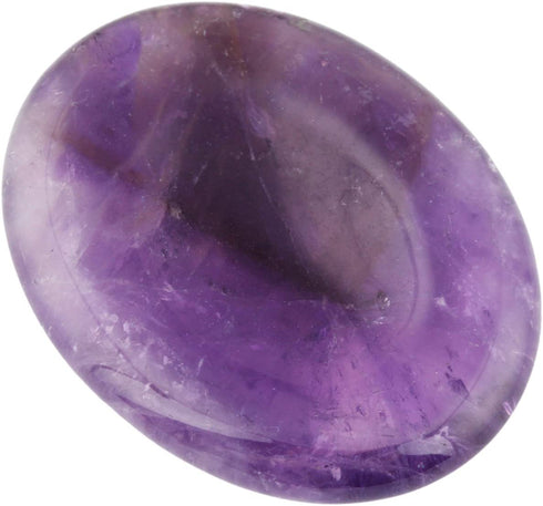 mookaitedecor Thumb Worry Stone, Pocket Palm Stones Crystal Healing Reiki Stress Relief Pack of 4, Oval Shape