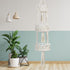 Macrame 3 Tier Hanging Basket Space Saving Hanging Fruit Basket for Kitchen or Decorative Boho Decor Hanging Plant Holder Use for Produce Baskets, Indoor Planter Hangers