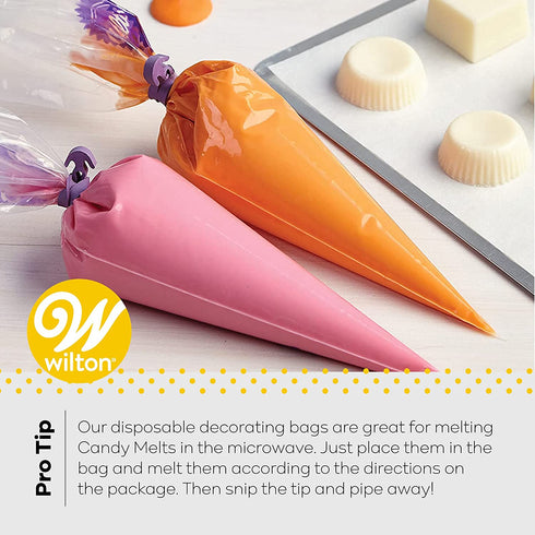 Wilton 12-Inch Disposable Cake Decorating Pastry Bags, 100-Count