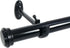 Decopolitan 27941-18ES End Cap Curtain Rod Set, 18 to 36-Inch, Black Espresso