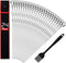 Metal Skewers For Kabobs - 17 inch BBQ Skewers For Grilling, 24 Pack Shish Kabob Skewers, Flat Stainless Steel Barbecue Skewers Grill Stick Set for Grilling Meat, Chicken, Shrimp, Fruit, Vegetables