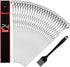 Metal Skewers For Kabobs - 17 inch BBQ Skewers For Grilling, 24 Pack Shish Kabob Skewers, Flat Stainless Steel Barbecue Skewers Grill Stick Set for Grilling Meat, Chicken, Shrimp, Fruit, Vegetables