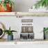 Gaobei Perpetual Calendar Wooden Calendar Blocks Vintage Wood Block Calendar for Home Office Desk Accessories Week Month Date Display (Happy Life)