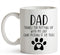 YouNique Designs Dog Dad Mug, 11 Ounces, White, Dog Dad Gifts
