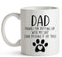 YouNique Designs Dog Dad Mug, 11 Ounces, White, Dog Dad Gifts