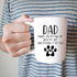 YouNique Designs Dog Dad Mug, 11 Ounces, White, Dog Dad Gifts