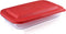 Bovado USA 7" x 12" Inch Glass Oven Baking Dish | High-Grade Borosilicate Glass | 2.3 Qt Capacity with Airtight Premium Plastic Lid | Nonstick, Dishwasher Safe, Freezer-to-Oven Oblong Casserole Pan
