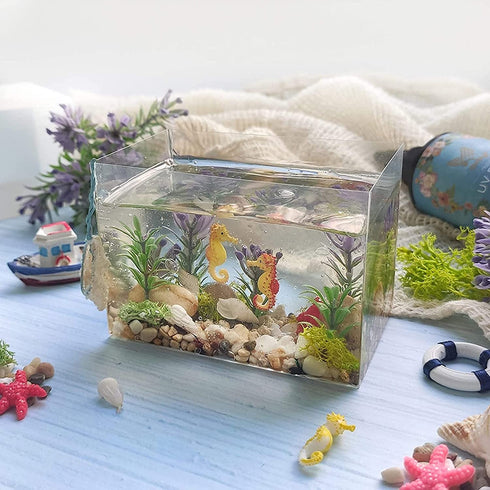 FUNSHOWCASE Rectangle Resin Silicone Molds for Epoxy Paperweight, Diorama, Preserved Flower, Marine Theme, Insect Specimen, Interior Design 4-Count Length 2.8inch, 3.8inch, 3.3inch, 3.9inch