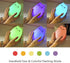 WoneNice Portable Cute Cat Silicone LED Night Lamp,USB Rechargeable Children Night Light with Warm White & 7-Color Breathing Modes, Touch Sensor Control, Christmas Gifts for Baby, Kids, Adults