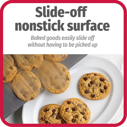 Good Cook AirPerfect 2-Pack Nonstick Cookie Sheets, Insulated Carbon Steel, Medium 14" x 12" and Large 16" x 14"