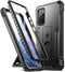 Poetic Revolution Series Designed for Samsung Galaxy S20 FE 5G Case (2020 Release), Full-Body Rugged Dual-Layer Shockproof Protective Cover with Kickstand and Built-in-Screen Protector, Black