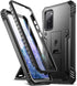 Poetic Revolution Series Designed for Samsung Galaxy S20 FE 5G Case (2020 Release), Full-Body Rugged Dual-Layer Shockproof Protective Cover with Kickstand and Built-in-Screen Protector, Black