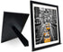 Finefrarm 12x16 Frames Display 11x14 Picture with Mat or 12 x 16 Photo Without Mats Black Picture Frames Wall Art for Living Room and Office Wall Mounting Decor